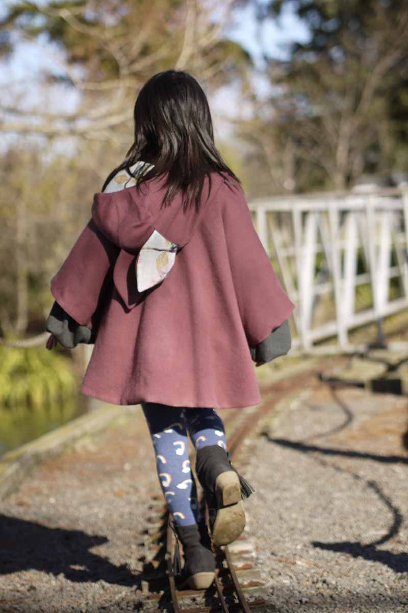 Girls clearance cape coats