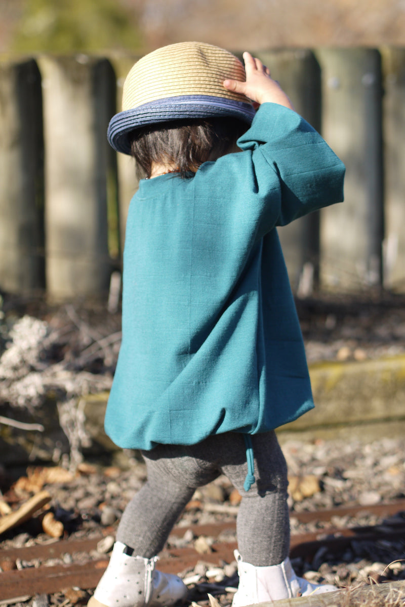 Oversized Jumper – Teal-merino